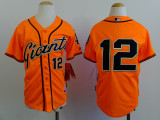 MLB San Francisco Giants #12 Kids Orange Jersey