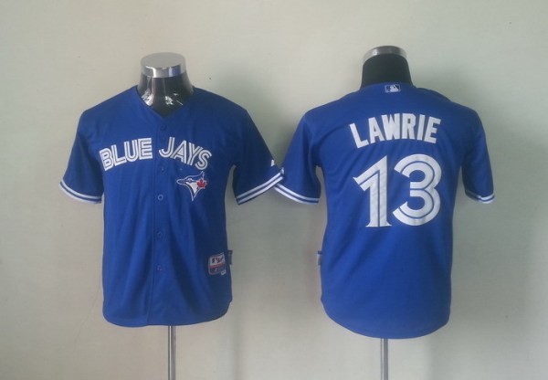 Los Angeles Dodgers #13 Lawrie Blue Kids Jersey