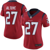 Womens NFL Houston Texans #27 Altuve Red Jersey