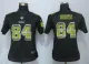 Women New Nike Pittsburgh Steelers 84 Brown Black Strobe Elite Jersey