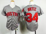 MLB Kid Jerseys Boston Red Sox #34 ortiz grey Jerseys