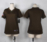 Women Cleveland Browns Blank Brown Jersey