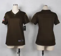 Women Cleveland Browns Blank Brown Jersey