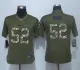 Women New Nike Oakland Raiders 52 Mack Green Salute To Service Limited Jersey