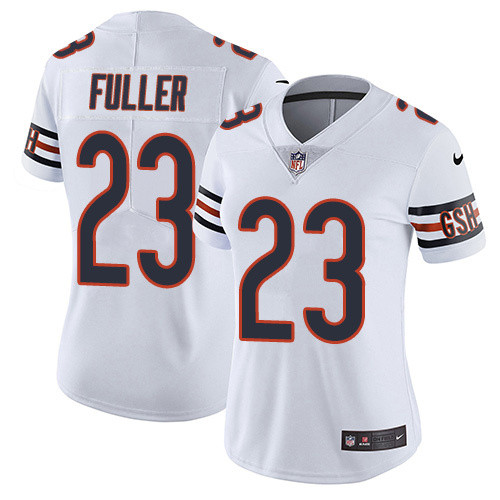 Womens Chicago Bears #23 Fuller White Vapor Untouchable Limited Jersey