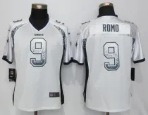 Women NEW Nike Dallas cowboys 9 Romo Drift Fashion White Elite Jersey