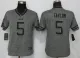 Women New Nike Buffalo Bills 5 Taylor Gray Mens Stitched Gridiron Gray Limited Jersey