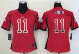 Women 2013 NEW Nike Kansas City Chiefs 11 Smith Drift Fashion Red Elite Jerseys