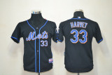 MLB New York Mets #33 Harvey Kids Jersey - Black