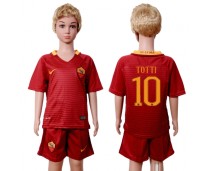 2016 Soccer Romo #19 Totti Home Kids Jersey
