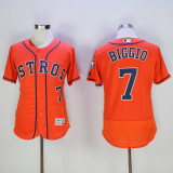 Womens MLB Houston Astros #7 Biggio Orange Jersey