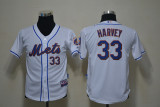 MLB New York Mets #33 Harvey Kids Jersey - White