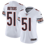 Womens Chicago Bears #51 Butkus White Jersey