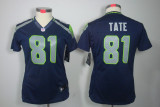 blue Golden Tate Women limited Nike NFL Seattle Seahawks #81 Jersey