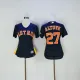 MLB Houston Astros #27 Altuve Blue Women Jersey