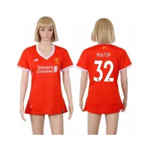 2017 Soccer Liverpool #32 Matip Home Women Jersey