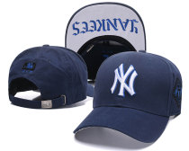 MLB New York Yankees Blue Snapback Hats--TX