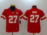 Kids Kansas City Chiefs #27 Hunt Red Vapor Jersey