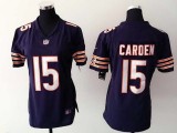 Womens Nike Chicago Bears #15 Caroen Blue Jersey