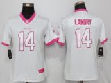 Women New Nike Miami Dolphins #14 Landry Rush Fashion Jersey