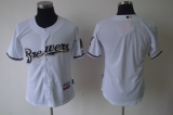 white blank   MLB Milwaukee Brewers Jersey