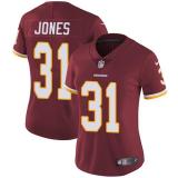 Womens Washington Redskins #31 Jones Red Jersey