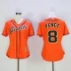 Womens San Francisco Giants #8 Pence Orange Jersey