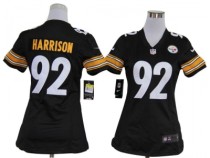 James Harrison black Steelers Women Nike NFL Jersey