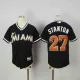 MLB Miami Marlins #27 Stanton Black Kids Jersey