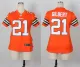 New Nike Cleveland Browns #21 Gilbert Orange Women Jerseys