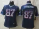 Women New Nike New England Patriots 87 Gronkowski Drift Fashion Blue Elite Jerseys