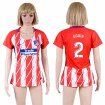 Womens Soccer Club Madrid S.A.D #2 Godin Home Jersey