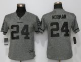 Women New Nike Washington Redskins 24 Norman Gray Gridiron Limited Jersey