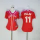 MLB Toronto Blue Jays #11 Pillar Red Women Jersey