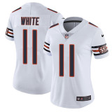 Womens Chicago Bears #11 White White Jersey