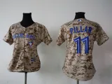 Women Toronto Blue Jays #11 Pillar Camo Jersey