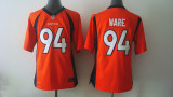 New Nike Denver broncos 94 Ware Kids Orange Jerseys