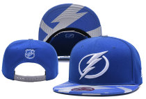 NHL Tampa Bay Lightning Blue Snapback Hats--YD