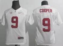 Alabama Crimson Tide #9 Amari Cooper White NCAA Kids Jersey