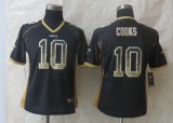 Women New Nike New Orleans Saints 10 Cooks Drift Fashion Black Elite Jerseys