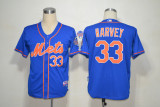 MLB New York mets #33 Harvey Kids Jersey Blue