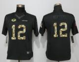 Women Nike Green Bay Packers #12 Rodgers Salute To Service Jersey