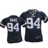 women NIKE Ware blue color jersey, dallas cowboys #94 jersey