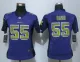 Women New Nike Minnesota Vikings 55 Barr Purple Strobe Elite Jersey