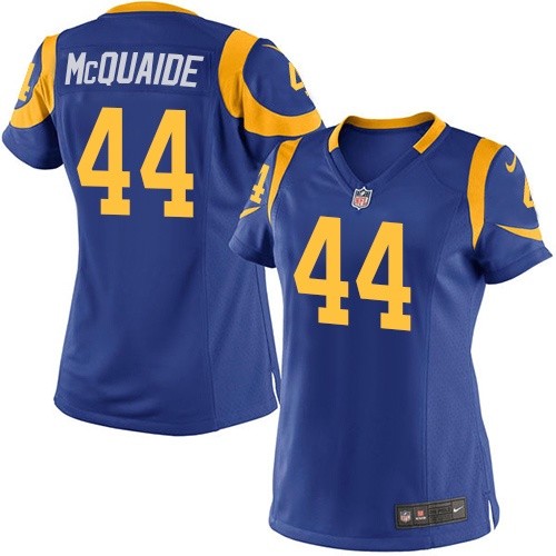 Women Los Angeles Rams #44 Jacob McQuaide Royal Blue Jersey