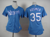 Women Kansas City Royals #35 Hosmer L.Blue 2015 MLB Jersey