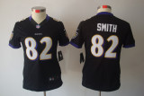 black Torrey Smith limited Ravens #82 Women Jersey