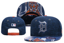 MLB Detriot Tigers Blue Snapback Hats--YD