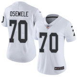 Womens NFL Oakland Raiders #70 Osemele White Vapor Limited Jersey