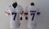 Nike NFL Minnesota Vikings #7 Ponder white women jersey